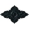 Ekena Millwork Melchor Diamond Ceiling Medallion (Canopies up to 4"), 67 1/4"W x 43 3/8"H x 4"ID x 2"P, Night Shade CM70X43MLNSF - alternate 1